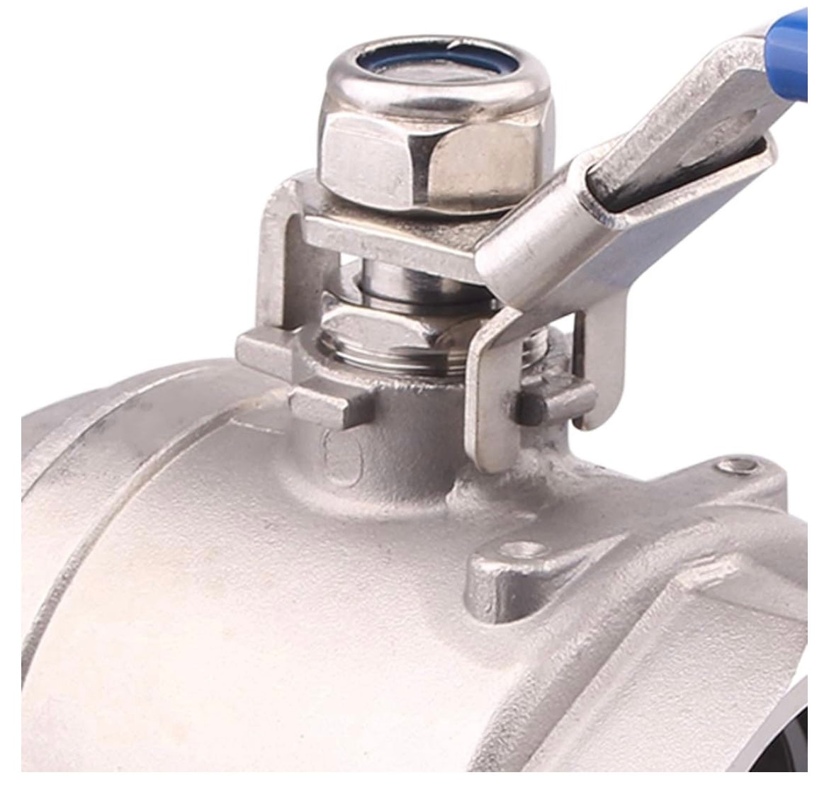 Stainless Steel 304 Ball Valve, 2-Piece Full Port Heavy Duty for WOG with Locking Device (2" NPT)