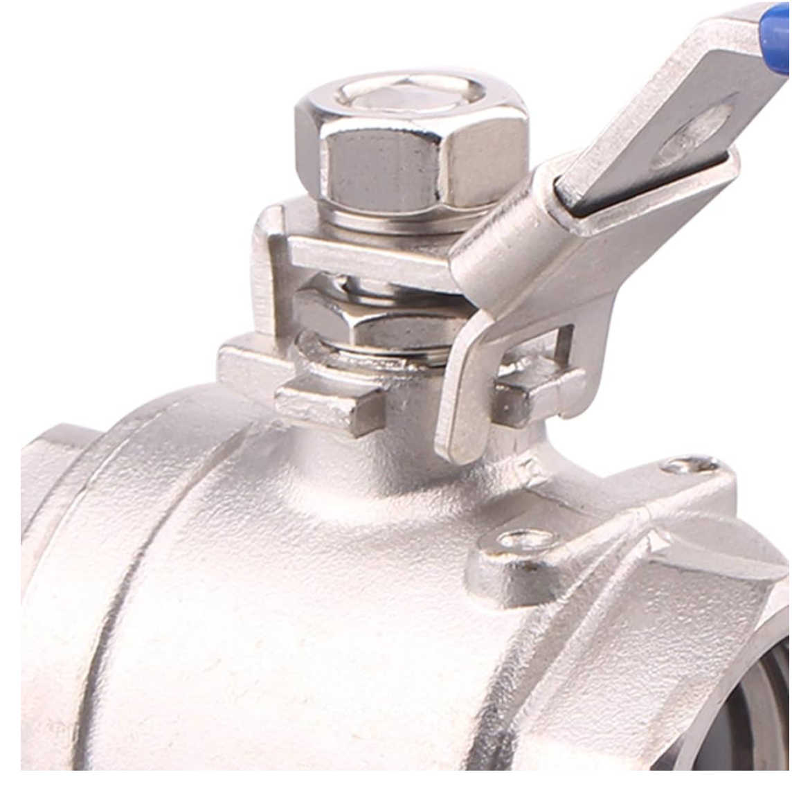 Stainless Steel 304 Ball Valve, 2-Piece Full Port Heavy Duty for WOG with Locking Device (1-1/4" NPT)