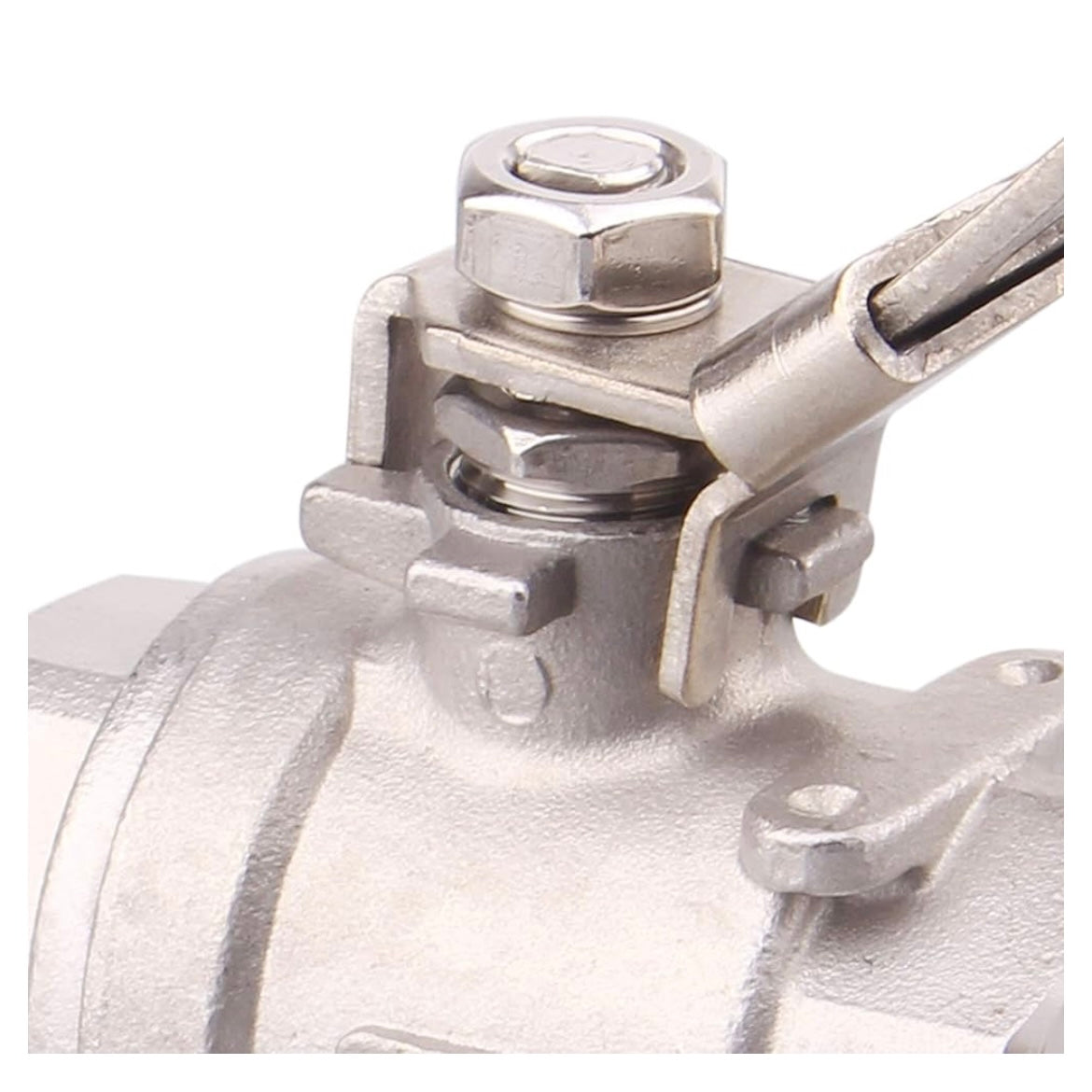 Stainless Steel 304 Ball Valve, 2-Piece Full Port Heavy Duty for WOG with Locking Device (3/4" NPT)